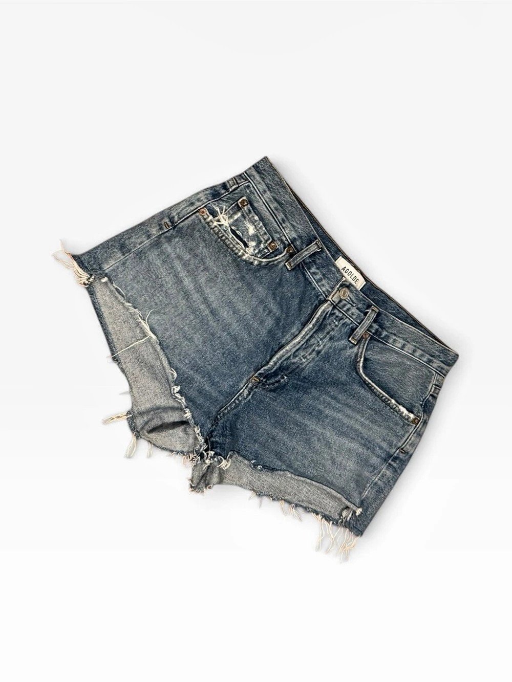 AGOLDE Parker Vintage Cut Off Short Blue Waist 26